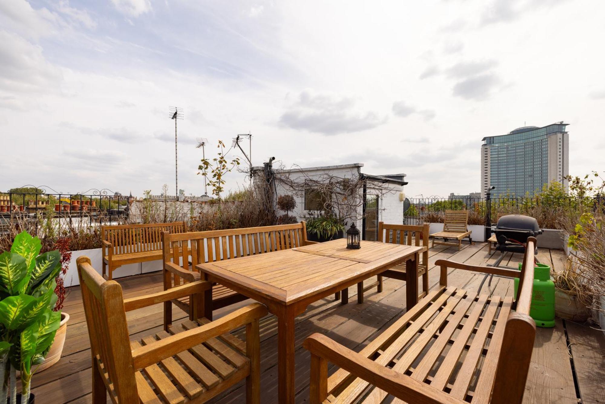The Philbeach Gardens Place - Lovely 5Bdr Flat With Terrace London Exteriör bild